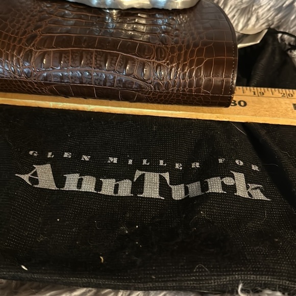 Glen Miller for Ann Turk made in USA. Croc embossed handbag. With dust bag - Picture 10 of 13